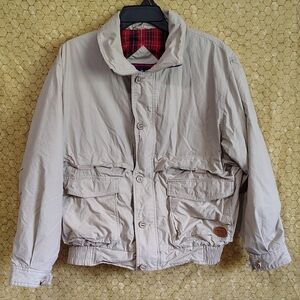 Gant Men's Collared Jacket Size Medium Plaid Interior Pocket Barn Coat